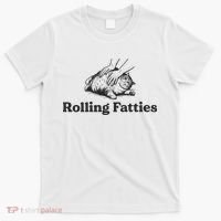 Rolling Fatties Funny Cat Lover T-Shirt thumb 0