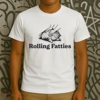 Rolling Fatties Funny Cat Lover T-Shirt thumb 3