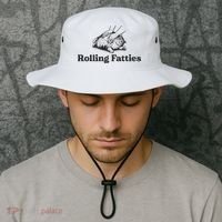 Rolling Fatties Funny Cat Lover Bucket Hat thumb 2