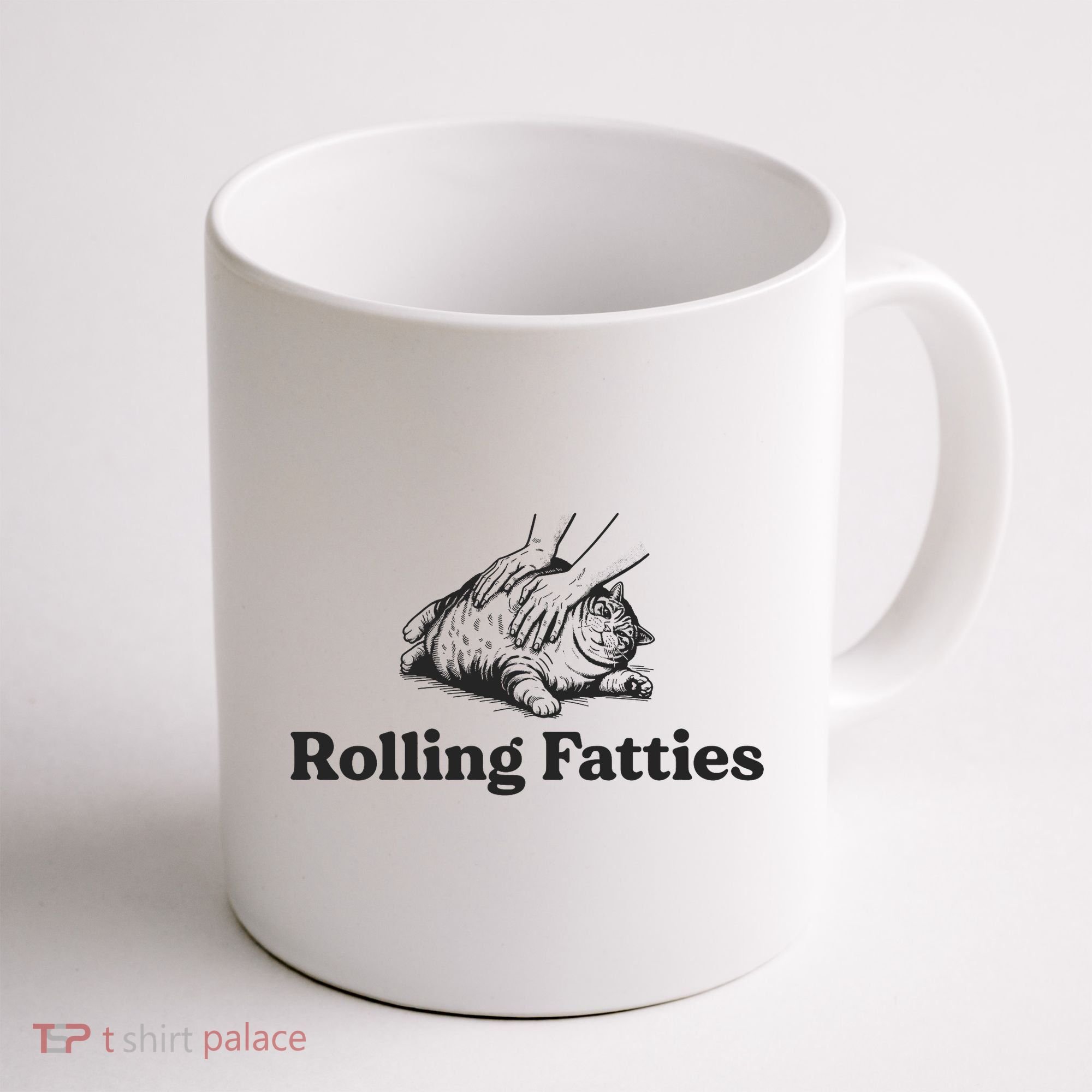 Rolling Fatties Funny Cat Lover Coffee Mug
