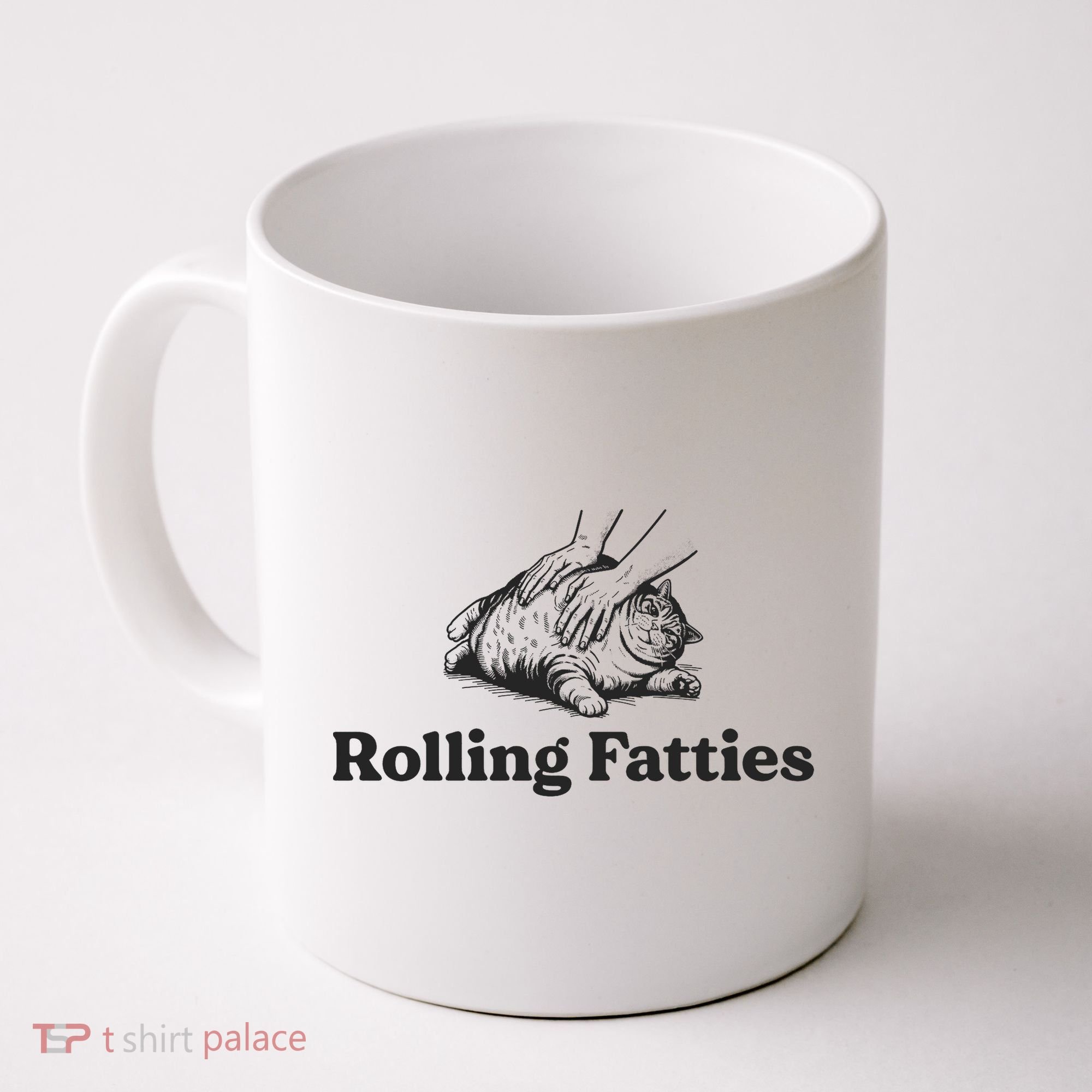 Rolling Fatties Funny Cat Lover Coffee Mug