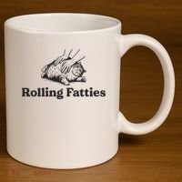 Rolling Fatties Funny Cat Lover 11oz C Handle Ceramic Mug thumb 3