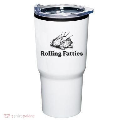Rolling Fatties Funny Cat Lover Tumbler