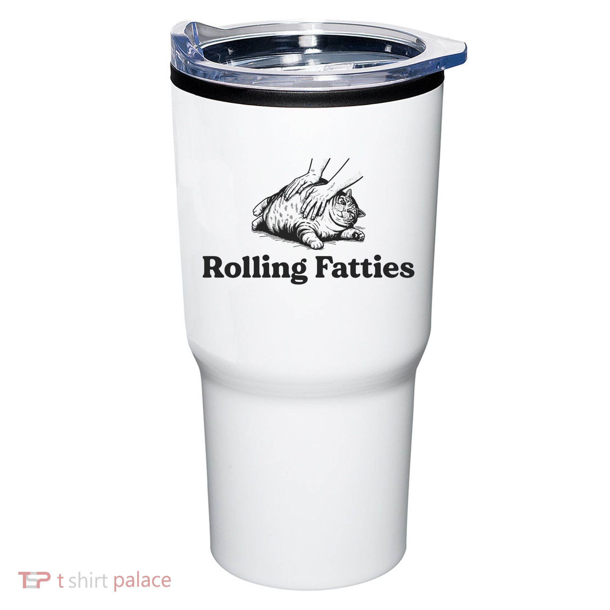 Rolling Fatties Funny Cat Lover Tumbler