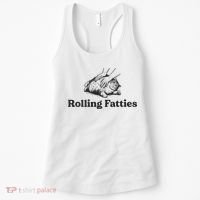 Rolling Fatties Funny Cat Lover Women's Tank Top thumb 0