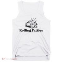 Rolling Fatties Funny Cat Lover Tank Top thumb 0