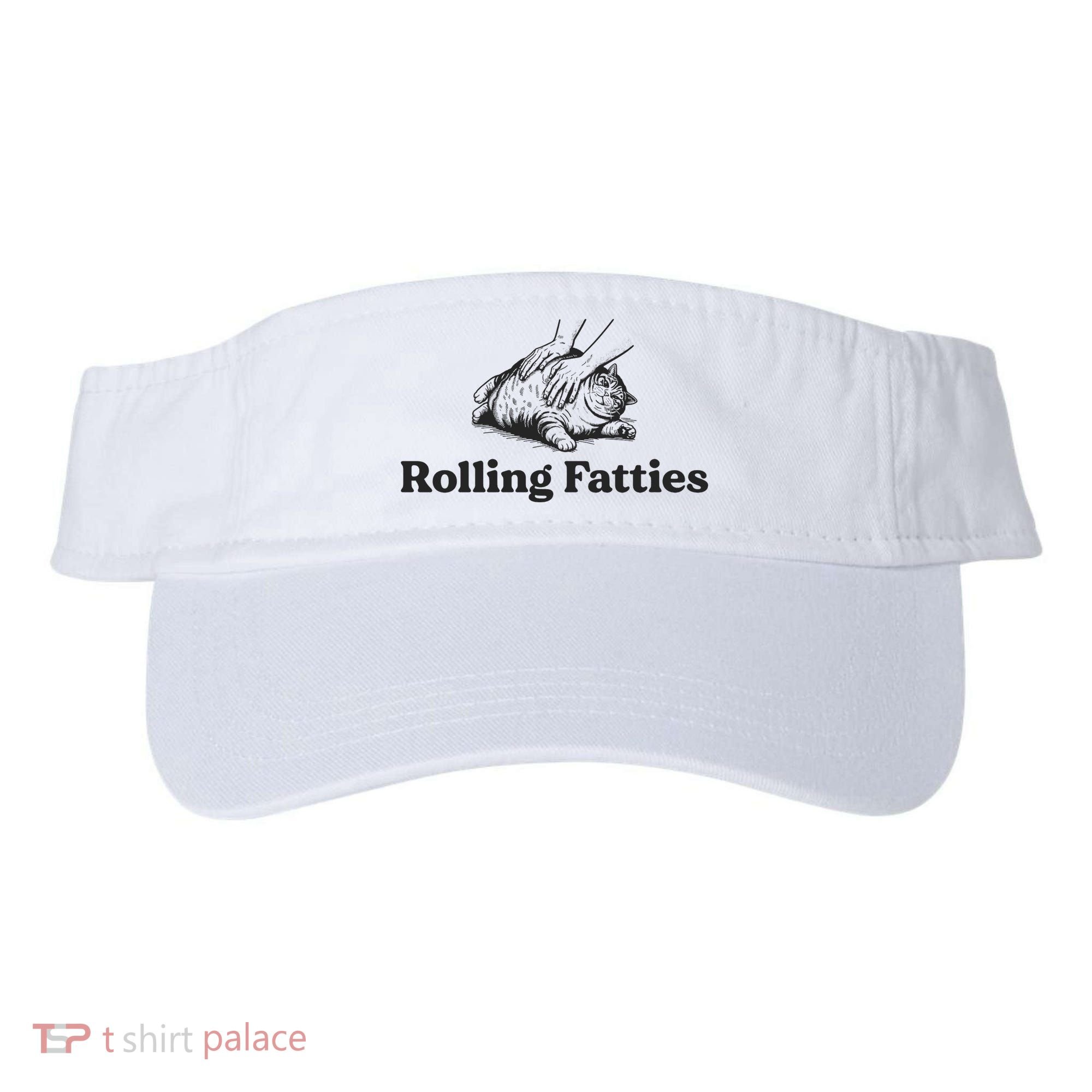 Rolling Fatties Funny Cat Lover Visor