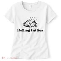Rolling Fatties Funny Cat Lover Women's T-Shirt thumb 0