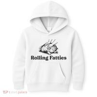 Rolling Fatties Funny Cat Lover Kids Hoodie thumb 0