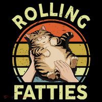 Rolling Fatties Funny Tabby Cat Breed Mom Dad Kitten Retro Coffee Mug thumb 5