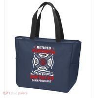 Retired Firefighter Fire Fighter Been There Done That And Damn Proud Of It Tote Bag thumb 3