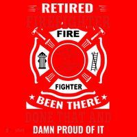 Retired Firefighter Fire Fighter Been There Done That And Damn Proud Of It Santa Hat thumb 1