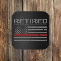 Retired Firefighter Gifts Firefighter Retirement Gifts Coaster thumb 0