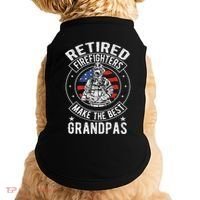 Retired Firefighter Grandpa Fireman Retirement Doggie Tank thumb 0