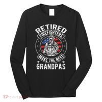 Retired Firefighter Grandpa Fireman Retirement Long Sleeve Shirt thumb 0