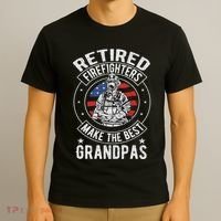 Retired Firefighter Grandpa Fireman Retirement T-Shirt thumb 3