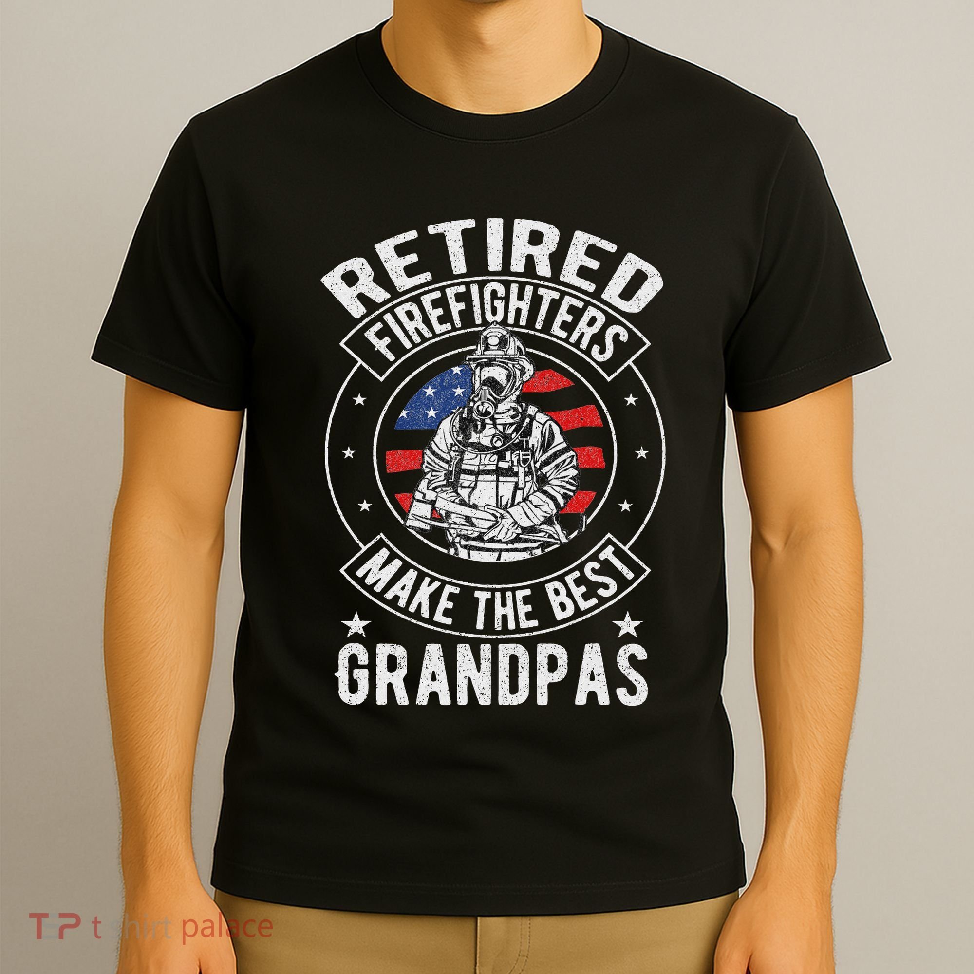 Retired Firefighter Grandpa Fireman Retirement T-Shirt