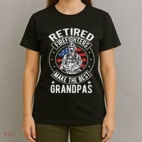 Retired Firefighter Grandpa Fireman Retirement T-Shirt thumb 4
