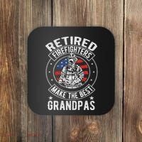 Retired Firefighter Grandpa Fireman Retirement Coaster thumb 0
