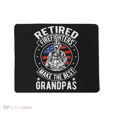 Retired Firefighter Grandpa Fireman Retirement Mousepad
