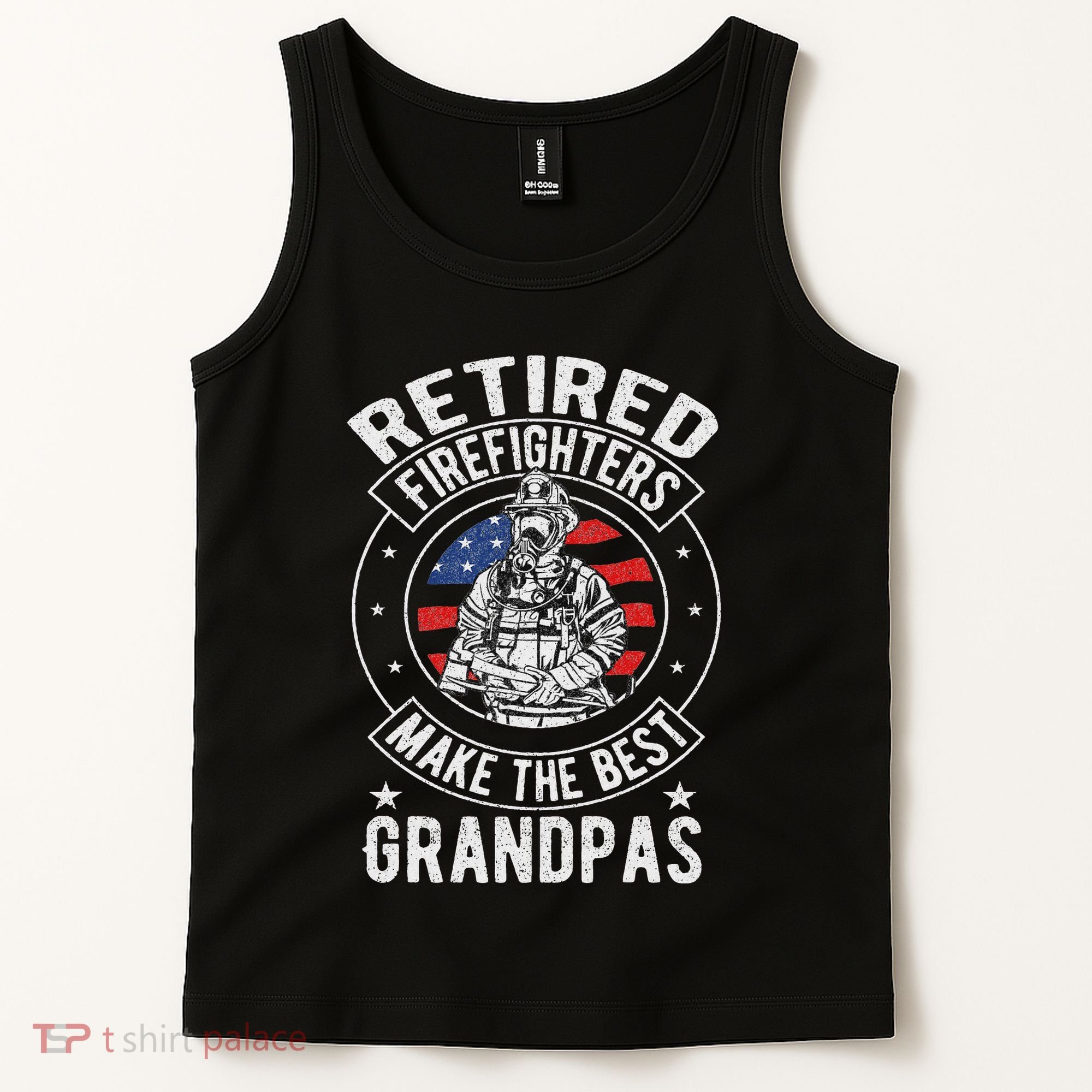 Retired Firefighter Grandpa Fireman Retirement Tank Top