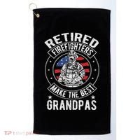 Retired Firefighter Grandpa Fireman Retirement Golf Towel thumb 0