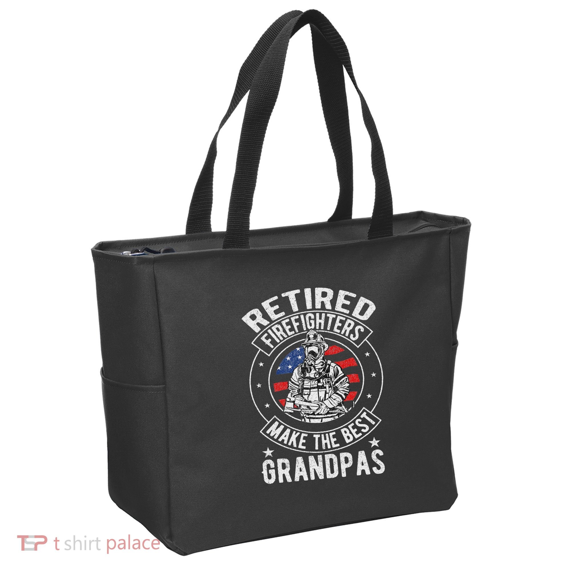 Retired Firefighter Grandpa Fireman Retirement Tote Bag