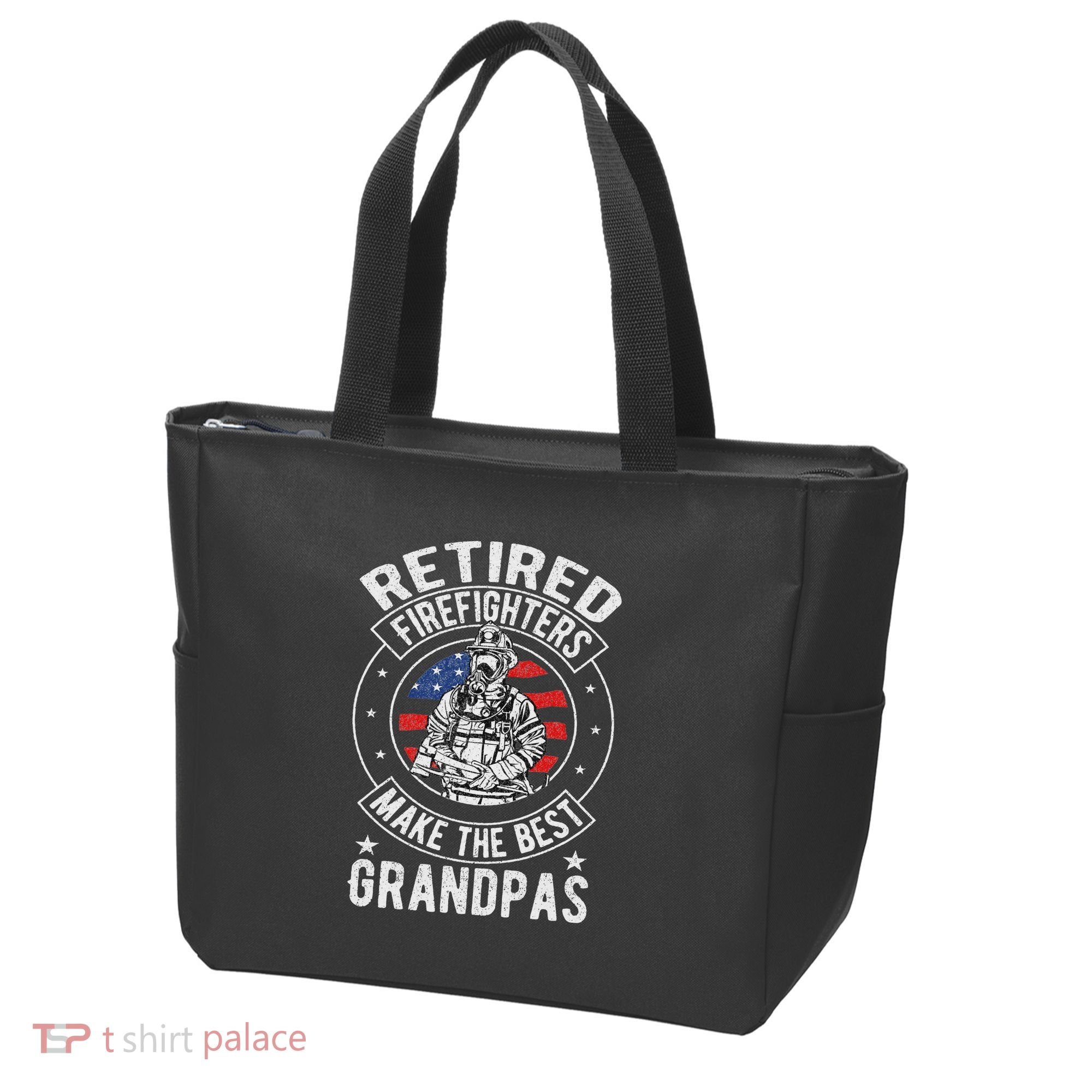Retired Firefighter Grandpa Fireman Retirement Tote Bag