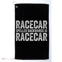 Racecar For Gift Mechanic Fast Race Car Racing Funny Golf Towel thumb 0