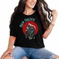 Run Faster Grim Reaper Last Responder Funny Dark Humor Gift Comfort Colors T-Shirt thumb 0