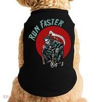 Run Faster Grim Reaper Last Responder Funny Dark Humor Gift Doggie Tank thumb 0