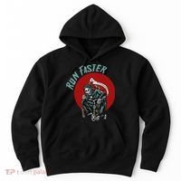 Run Faster Grim Reaper Last Responder Funny Dark Humor Gift Hoodie thumb 0