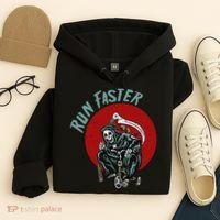 Run Faster Grim Reaper Last Responder Funny Dark Humor Gift Hoodie thumb 4
