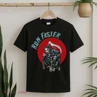 Run Faster Grim Reaper Last Responder Funny Dark Humor Gift T-Shirt thumb 2