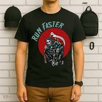 Run Faster Grim Reaper Last Responder Funny Dark Humor Gift T-Shirt thumb 6