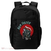 Run Faster Grim Reaper Last Responder Funny Dark Humor Gift Backpack thumb 0