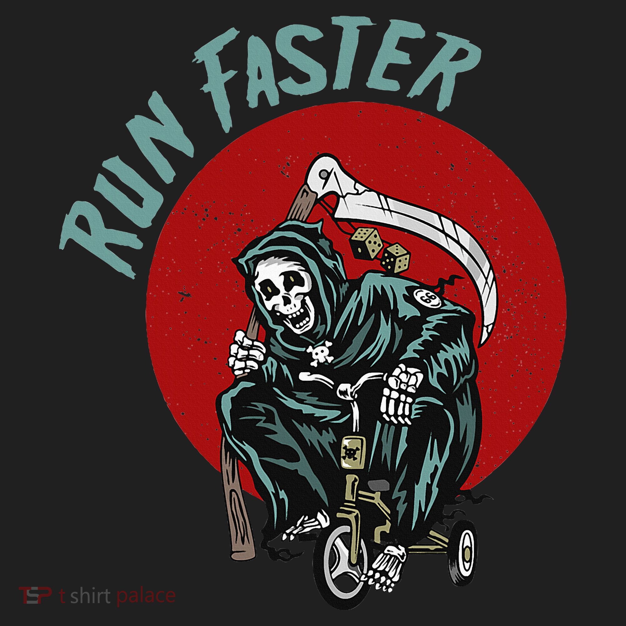 Run Faster Grim Reaper Last Responder Funny Dark Humor Gift Beanie