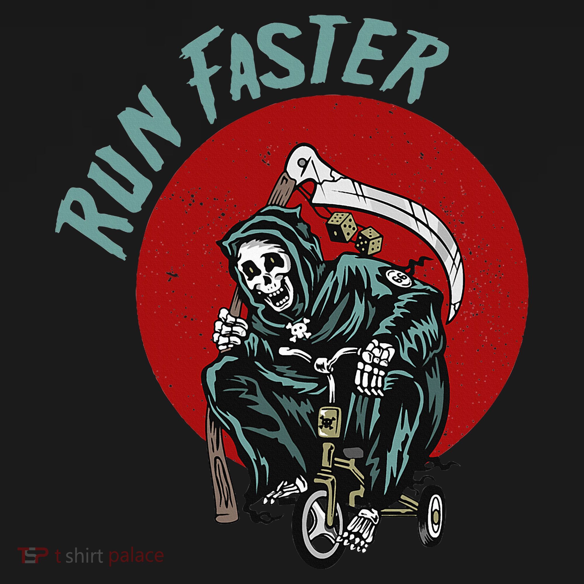 Run Faster Grim Reaper Last Responder Funny Dark Humor Gift Women's Hoodie