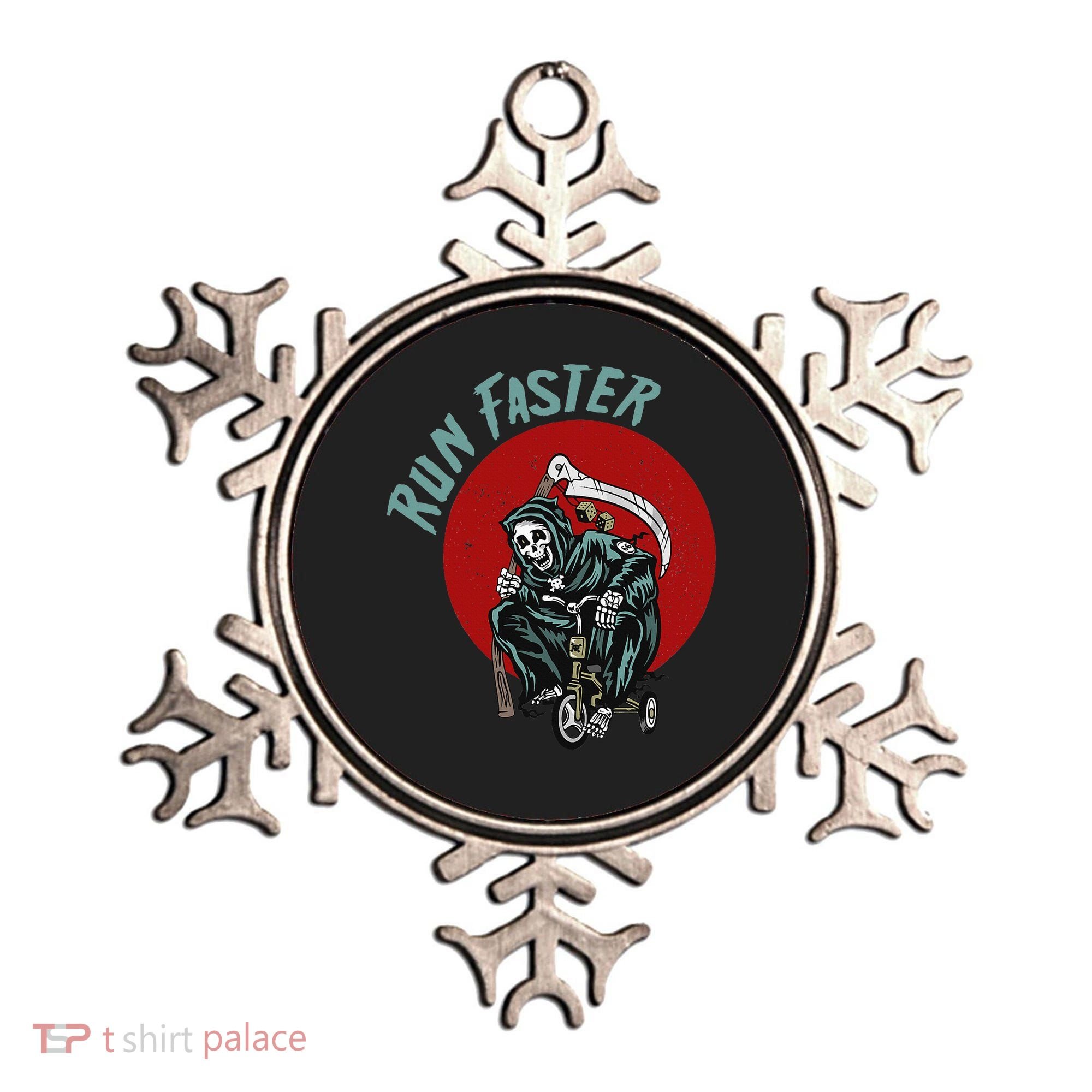 Run Faster Grim Reaper Last Responder Funny Dark Humor Gift Ornament