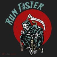 Run Faster Grim Reaper Last Responder Funny Dark Humor Gift Hat thumb 2
