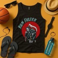 Run Faster Grim Reaper Last Responder Funny Dark Humor Gift Tank Top thumb 4