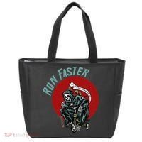 Run Faster Grim Reaper Last Responder Funny Dark Humor Gift Tote Bag thumb 0