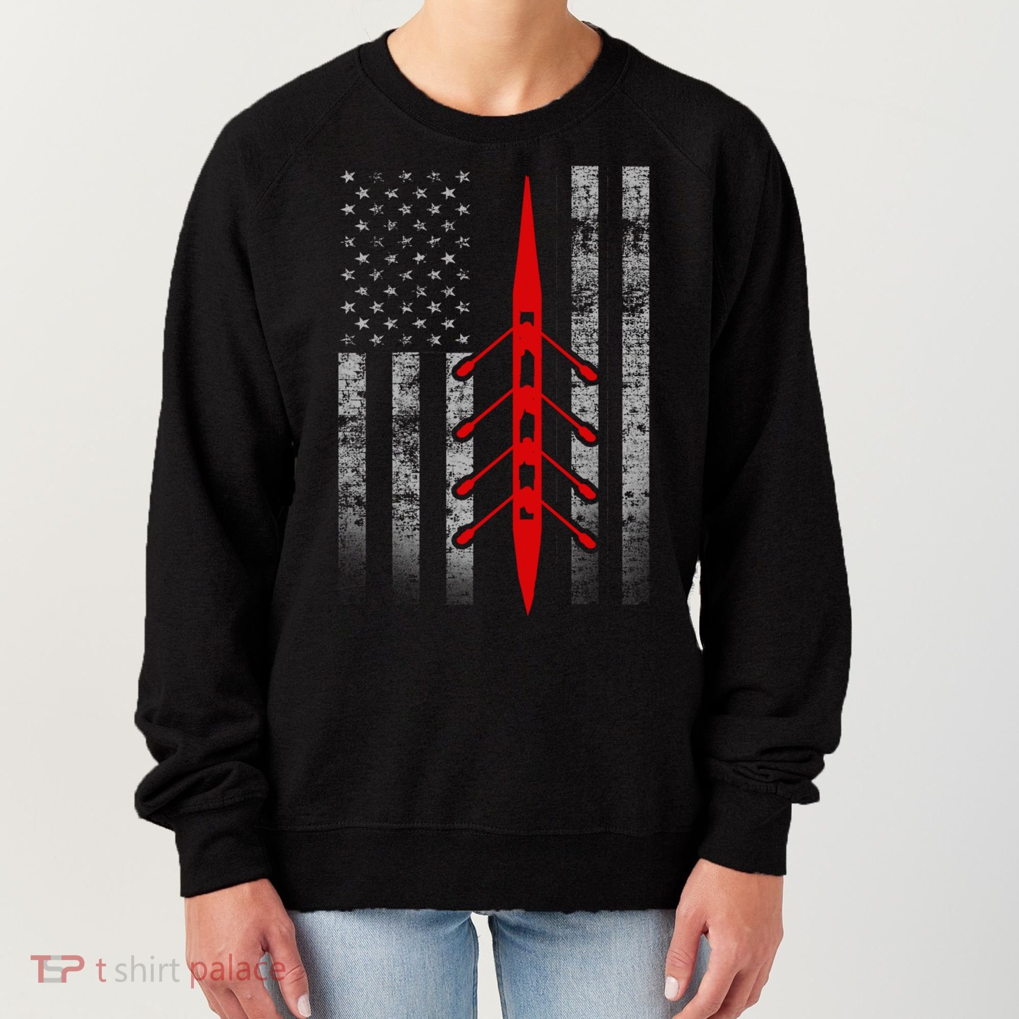 Rowing Flag Gift Rowing Boat Flag Hooded Meaningful Gift Women's Sweatshirt