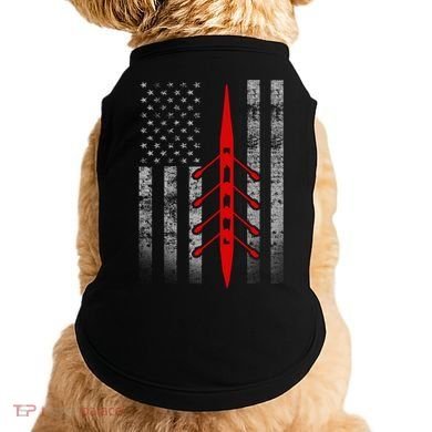 Rowing Flag Gift Rowing Boat Flag Hooded Meaningful Gift Doggie Tank