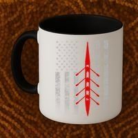 Rowing Flag Gift Rowing Boat Flag Hooded Meaningful Gift Coffee Mug thumb 2