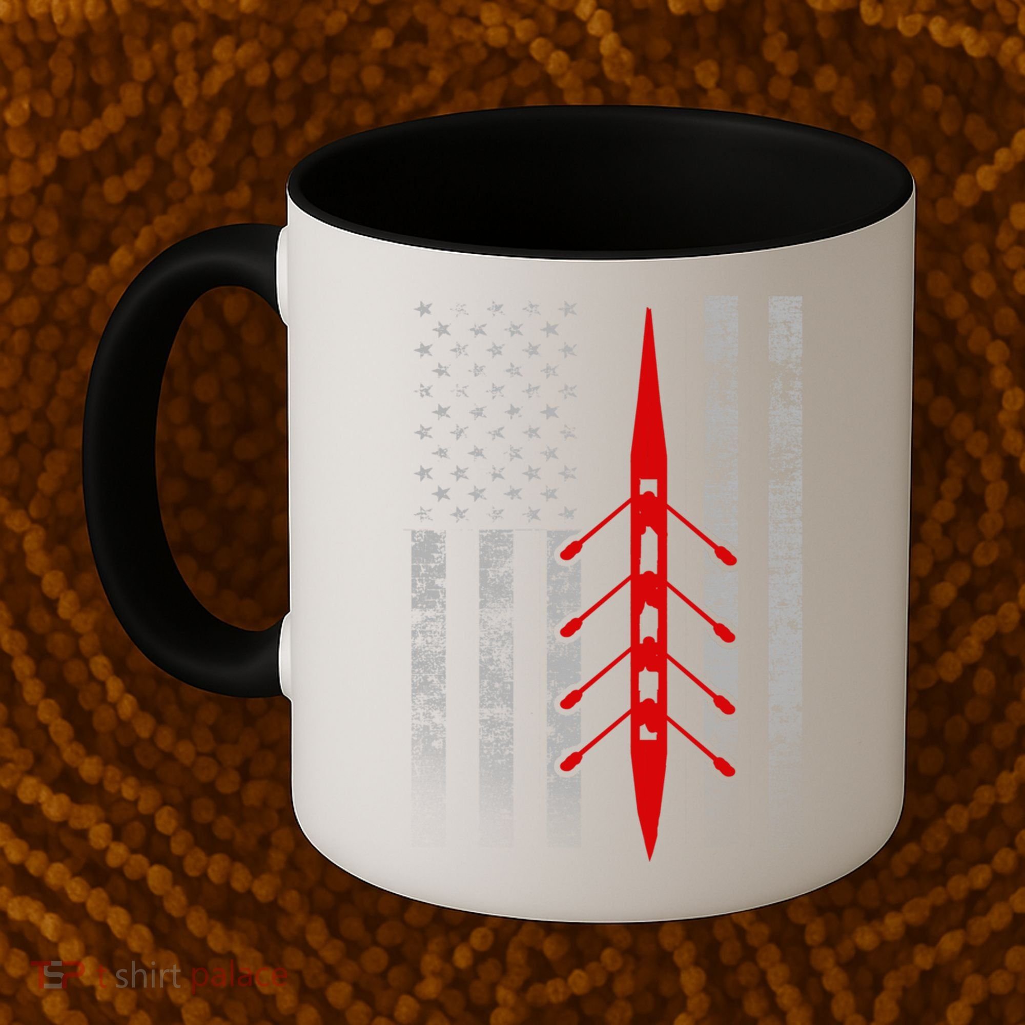 Rowing Flag Gift Rowing Boat Flag Hooded Meaningful Gift Coffee Mug