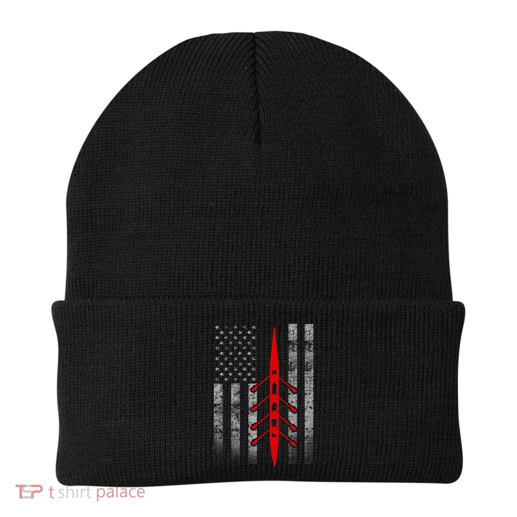 Rowing Flag Gift Rowing Boat Flag Hooded Meaningful Gift Beanie
