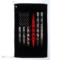 Rowing Flag Gift Rowing Boat Flag Hooded Meaningful Gift Golf Towel thumb 0