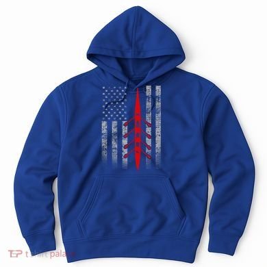 Rowing Flag Gift Rowing Boat Flag Hooded Meaningful Gift Hoodie