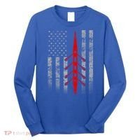 Rowing Flag Gift Rowing Boat Flag Hooded Meaningful Gift Long Sleeve Shirt thumb 0